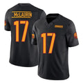 W.Commanders #17 Terry Mclaurin Player Black Limited Vapor F.U.S.E. Home Game Ldoa Stitched Jerseys