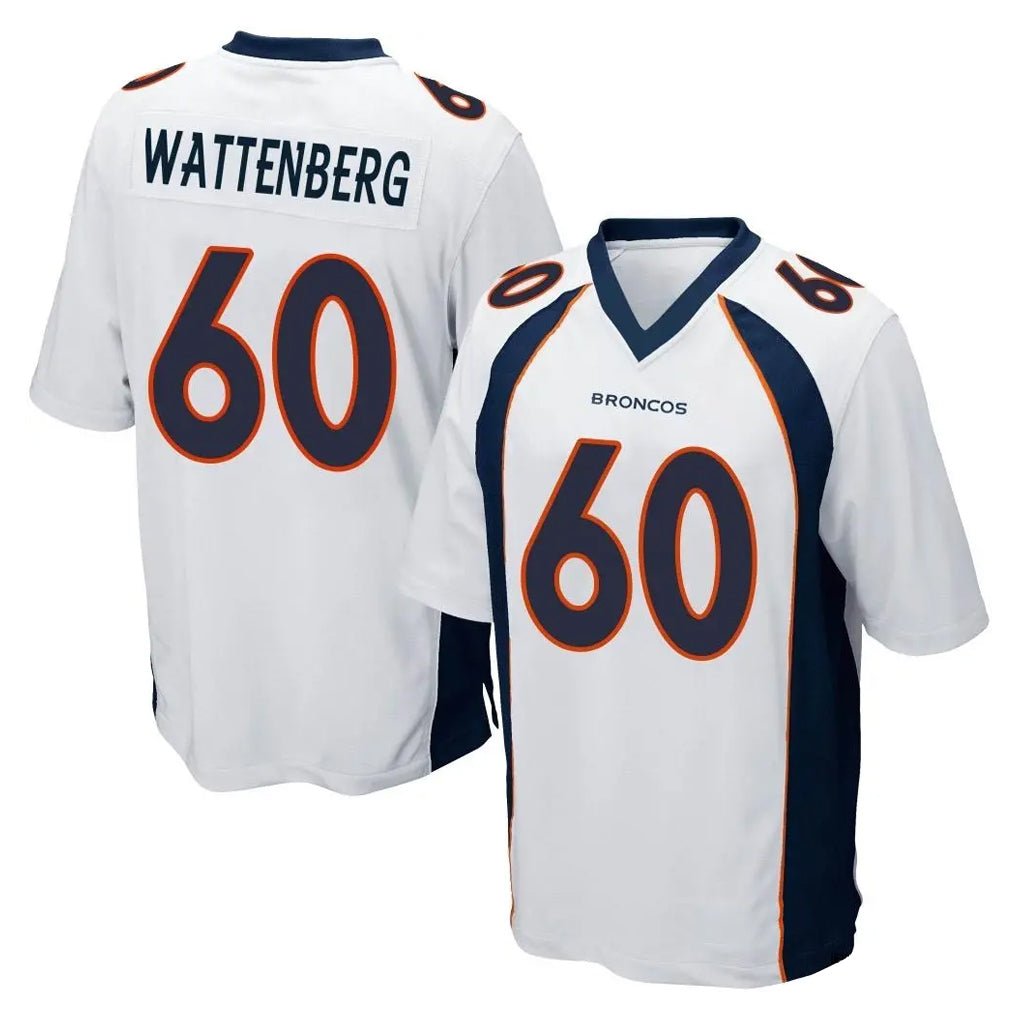 D.Broncos #60 Luke Wattenberg Player White Game Ldoa Stitched Jerseys