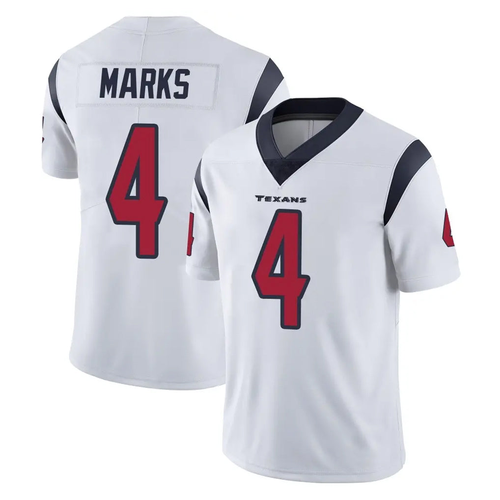 H.Texans #4 Woody Marks Player White Limited Vapor Untouchable Home Game Ldoa Stitched Jerseys