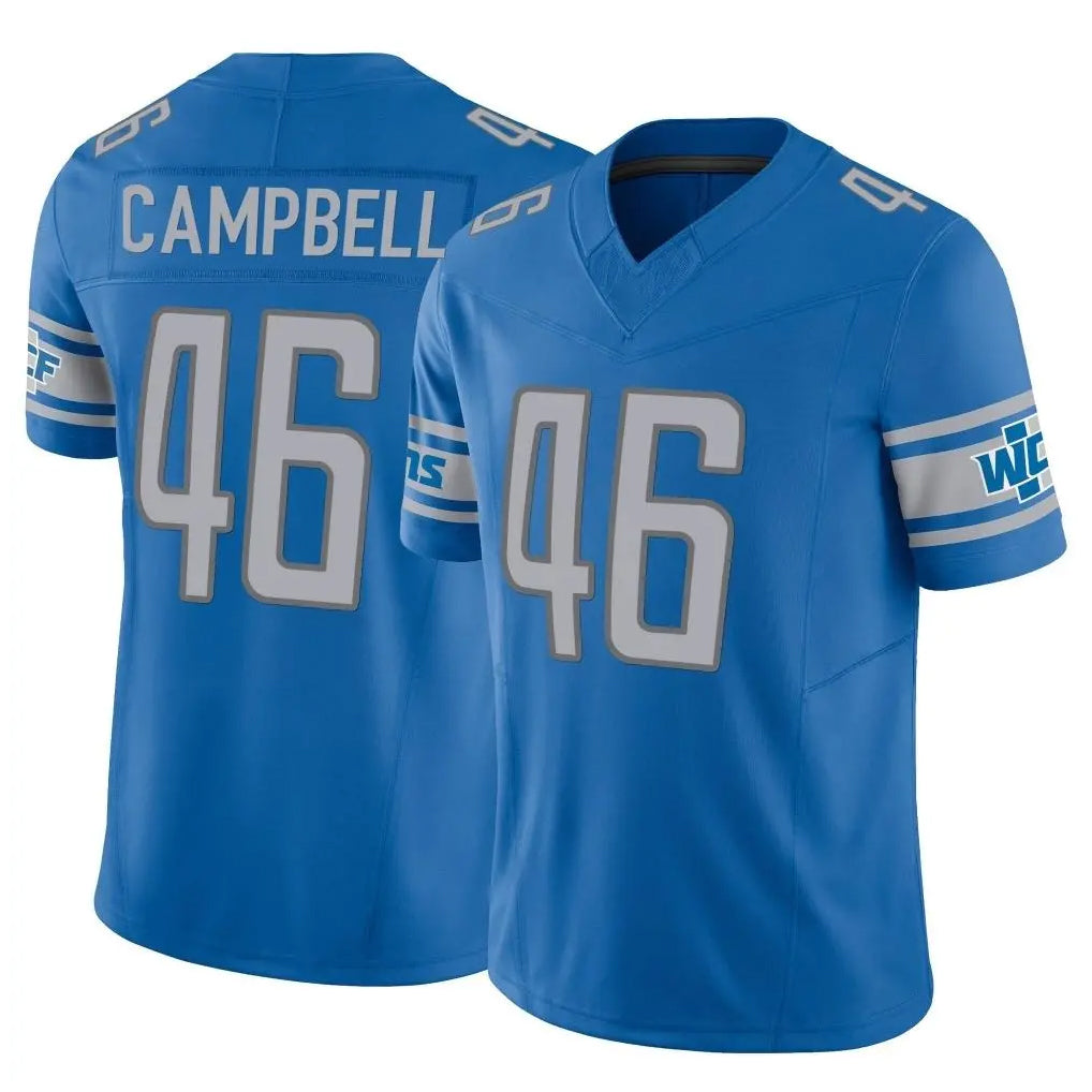 D.Lions #46 Jack Campbell Player Blue Vapor F.U.S.E. Limited Home Game Ldoa Stitched Jerseys
