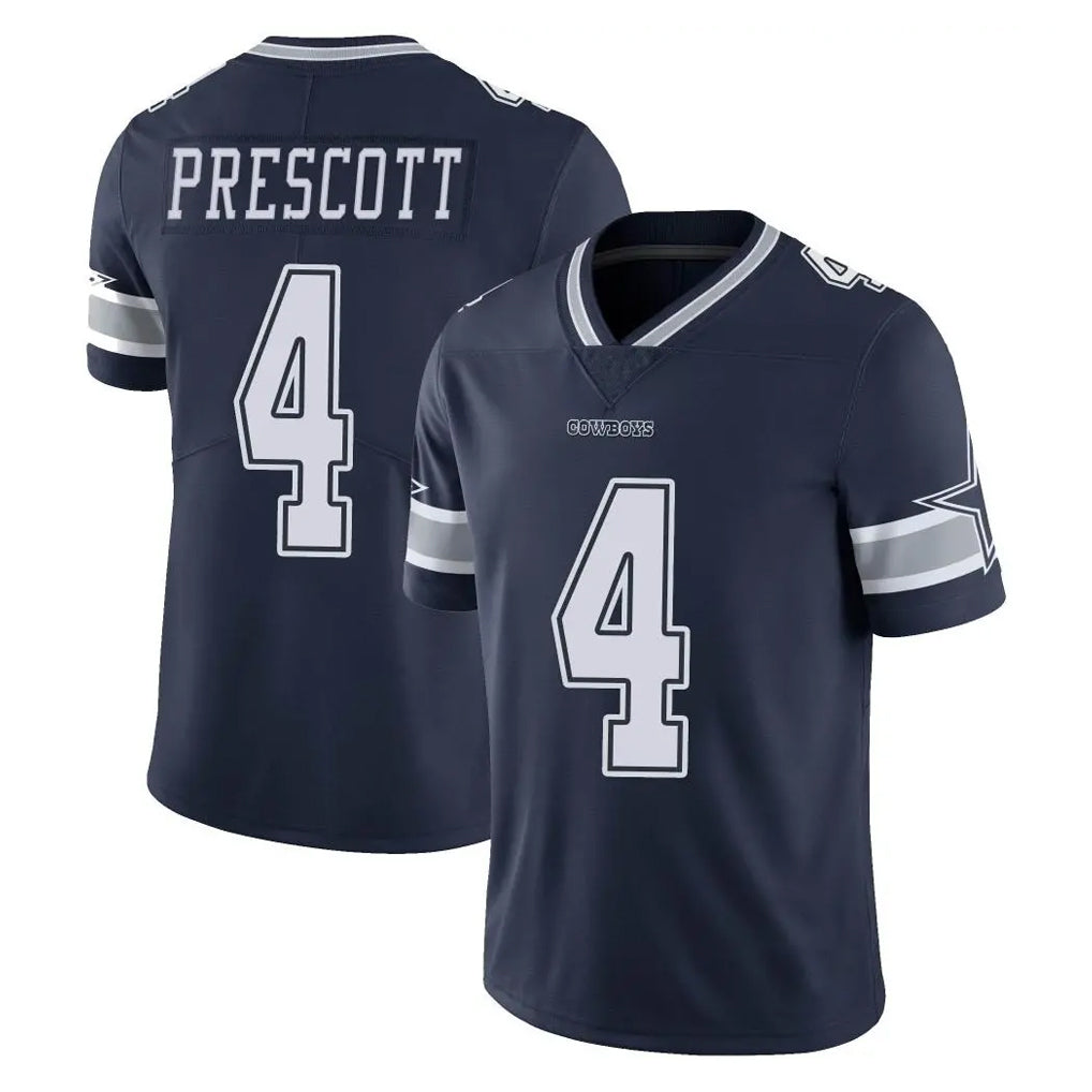 D.Cowboys #4 Dak Prescott Player Navy Vapor Untouchable Limited Home Game Ldoa Stitched Jerseys