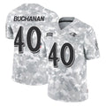 B.Ravens #40 Teddye Buchanan Player Arctic Camo Salute to Service Limited Ldoa Stitched Jerseys