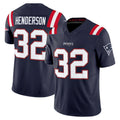 NE.Patriots #32 TreVeyon Henderson Player Navy Limited Vapor F.U.S.E. Home Game Ldoa Stitched Jerseys