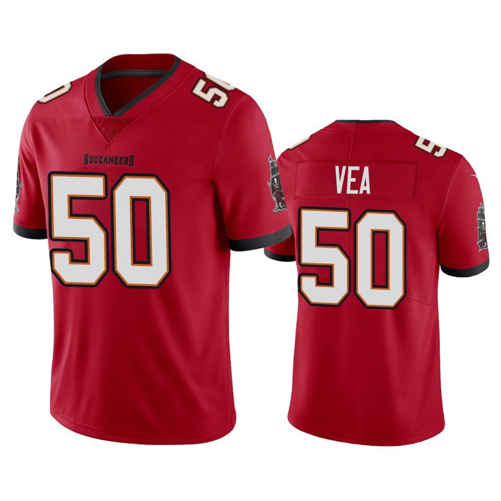 TB.Buccaneers #50 Vita Vea Player Red Limited Vapor Home Game Ldoa Stitched Jerseys