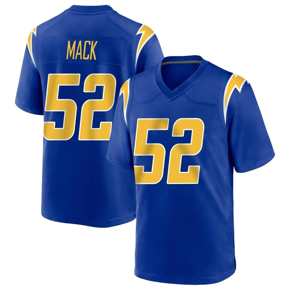 LA.Chargers #52 Khalil Mack Player Royal Home Game Ldoa Stitched Jerseys