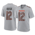 C.Bears #12 Devin Bush Player Gray Atmosphere Fashion Game Ldoa Stitched Jerseys