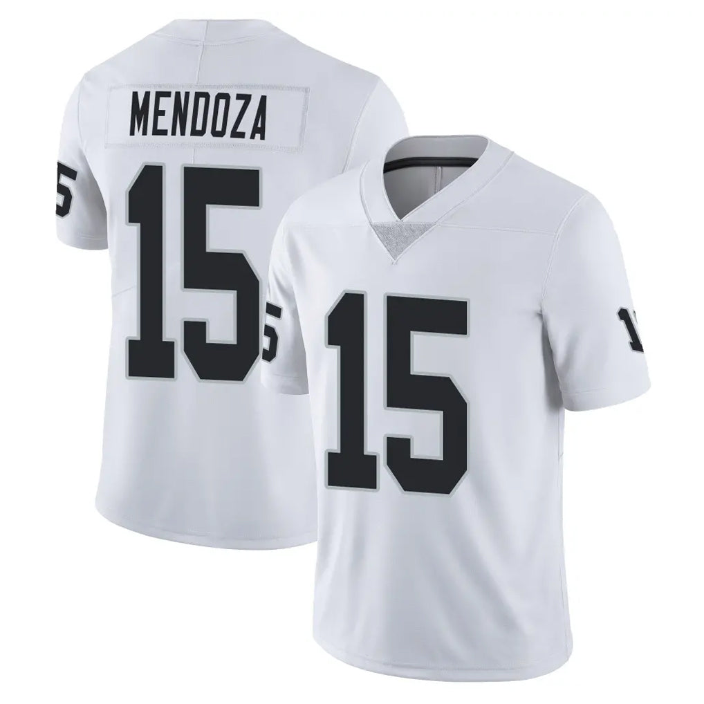 LV.Raiders #15 Fernando Mendoza Player White Limited Vapor Untouchable Home Game Ldoa Stitched Jerseys