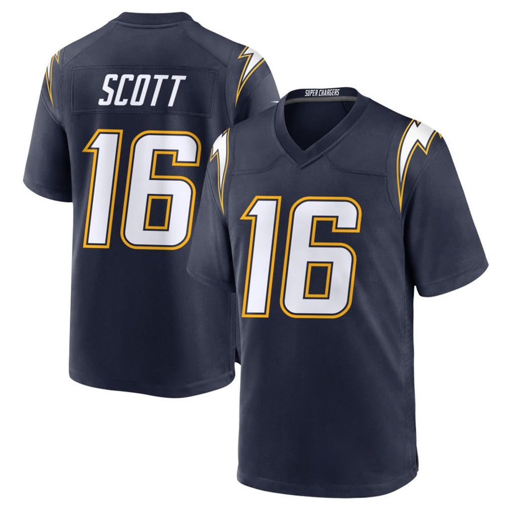 LA.Chargers #16 J.K. Scott Player Navy Alternate Home Game Ldoa Stitched Jerseys