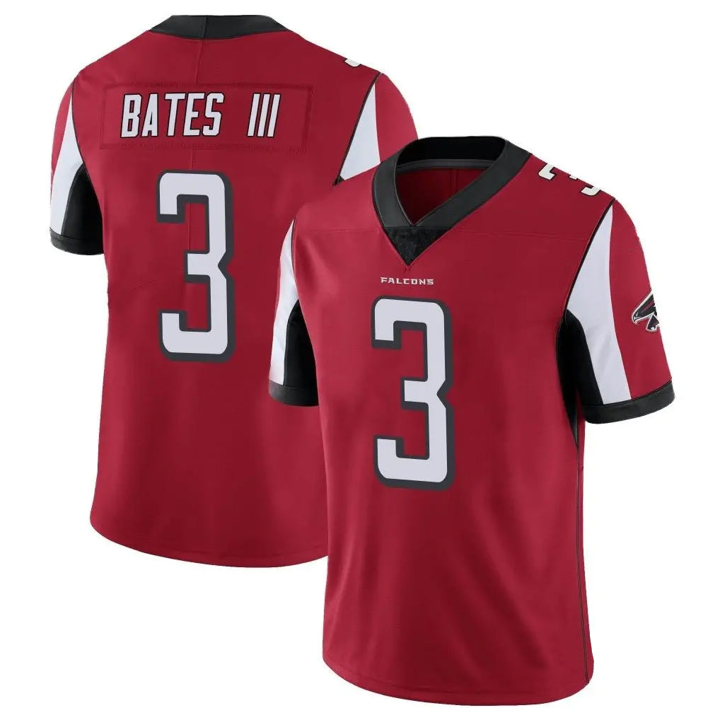A.Falcons #3 Jessie Bates III Player Red Color Vapor Untouchable Limited Home Game Ldoa Stitched Jerseys