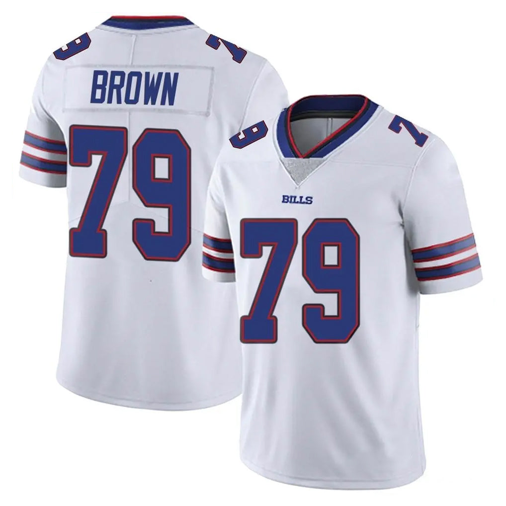 B.Bills #79 Spencer Brown Player White Vapor Untouchable Limited Ldoa Stitched Jerseys