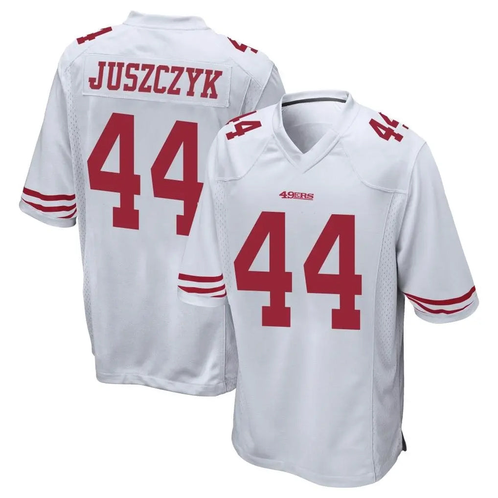 SF.49ers #44 Kyle Juszczyk Player White Home Game Ldoa Stitched Jerseys