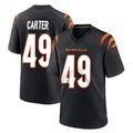 C.Bengals #49 Barrett Carter Player Black Home Game Ldoa Stitched Jerseys