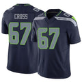 S.Seahawks #67 Charles Cross Player Navy Limited Vapor F.U.S.E. Home Game Ldoa Stitched Jerseys