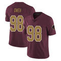 W.Commanders #98 Odafe Oweh Player Burgundy Alternate Vapor Untouchable Home Game Ldoa Stitched Jerseys
