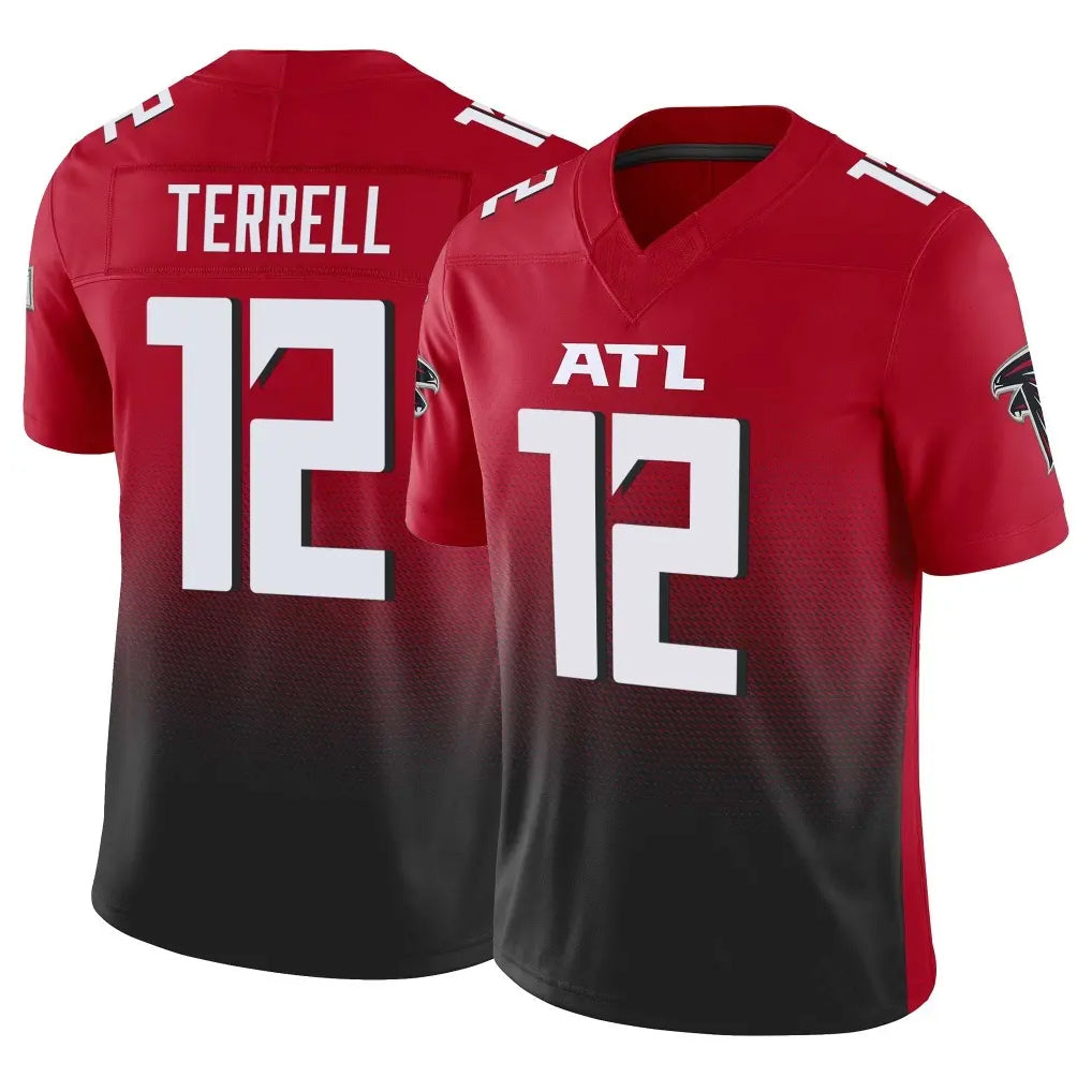 A.Falcons #12 Avieon Terrell Player Red Vapor F.U.S.E. Limited Ldoa Stitched Jerseys