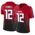 A.Falcons #12 Avieon Terrell Player Red Vapor F.U.S.E. Limited Ldoa Stitched Jerseys