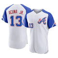 A.Braves #13 Ronald Acuna Jr Player White City Connect Limited Elite Home Game Ldoa Stitched Jerseys