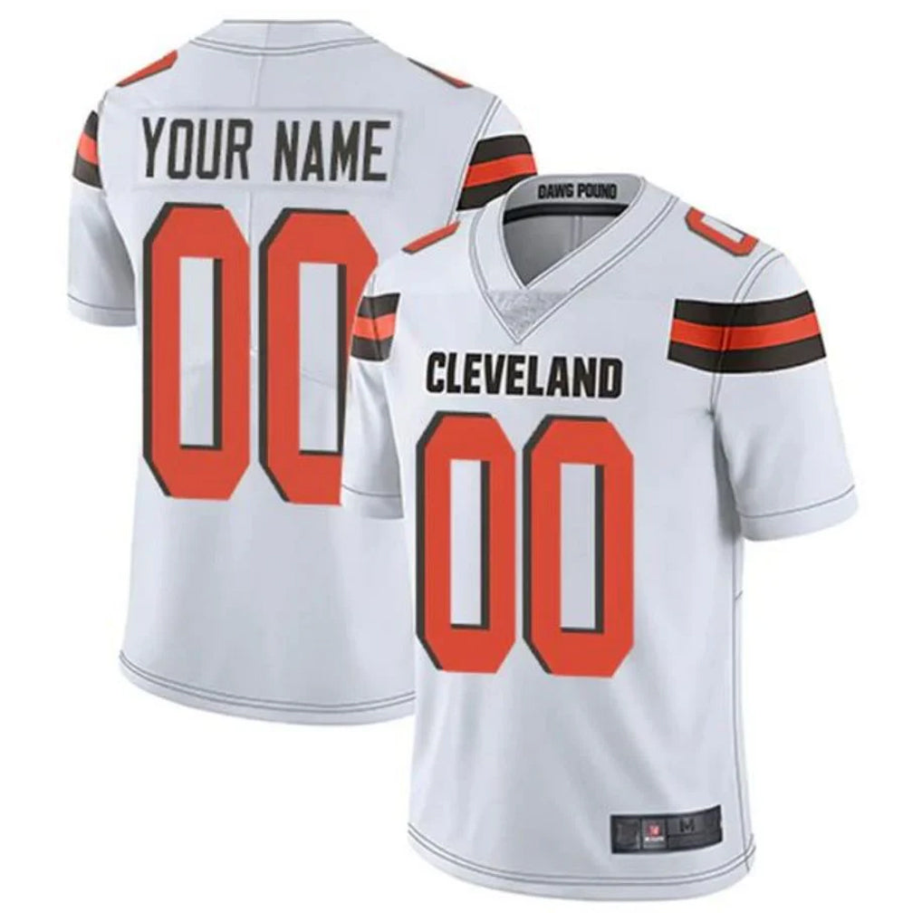 Custom C.Browns White Alternate Vapor Untouchable Limited Home Game Any Name & Numbers Ldoa Stitched Jerseys