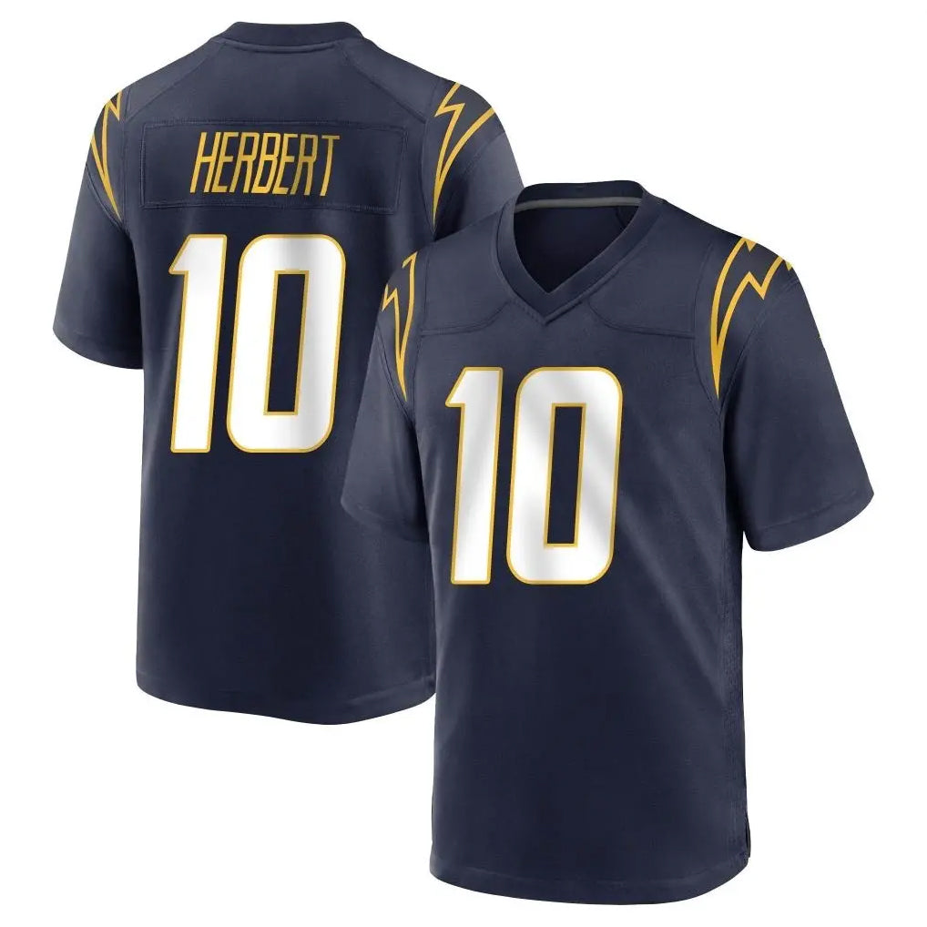 LA.Chargers #10 Justin Herbert Player Navy Home Game Ldoa Stitched Jerseys