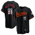 B.Orioles #11 Jordan Westburg Player Black USA 250 Fourth of July Home Game Ldoa Stitched Jerseys