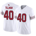A.Cardinals #40 Pat Tillman Player White Game Road Ldoa Stitched Jerseys
