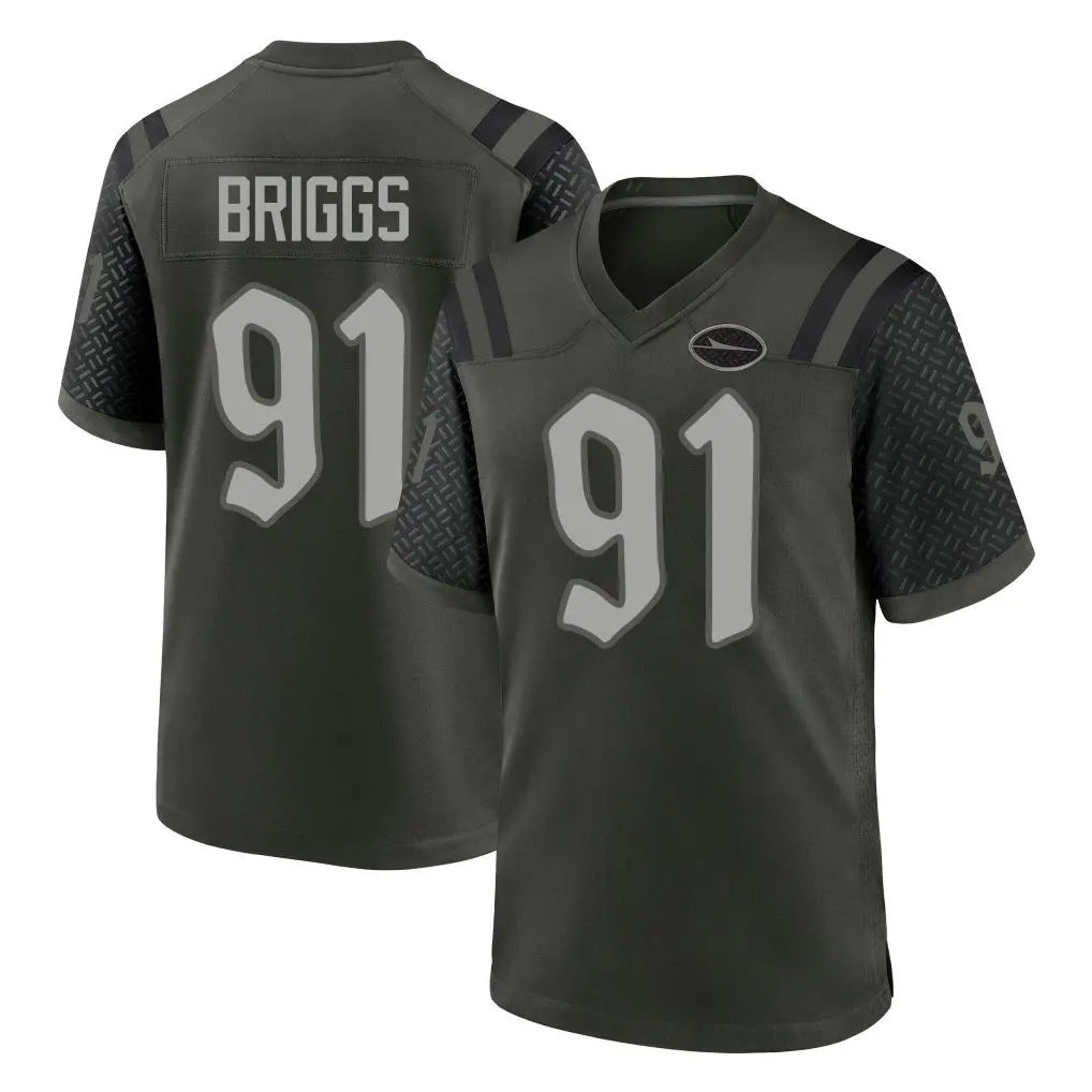 NY.Jets #91 Jowon Briggs Player Green 2025 Rivalries Collection Home Game Ldoa Stitched Jerseys