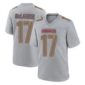 W.Commanders #17 Terry Mclaurin Player Gray Atmosphere Fashion Home Game Ldoa Stitched Jerseys