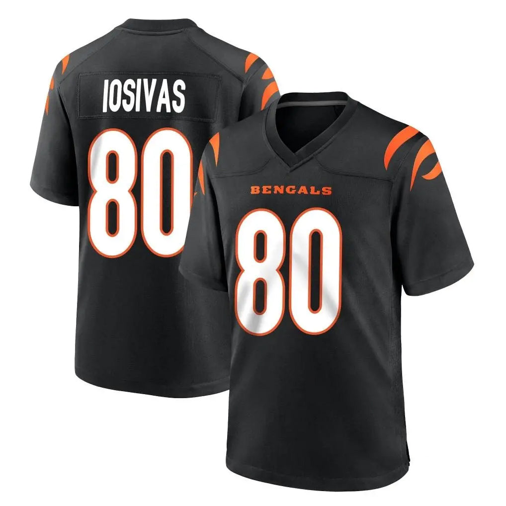 C.Bengals #80 Andrei Iosivas Player Black Home Game Ldoa Stitched Jerseys