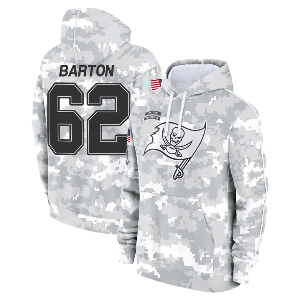 TB.Buccaneers #62 Graham Barton Player Arctic Camo Limited Salute to Service Pullover Hoodies Game Ldoa Stitched Jerseys