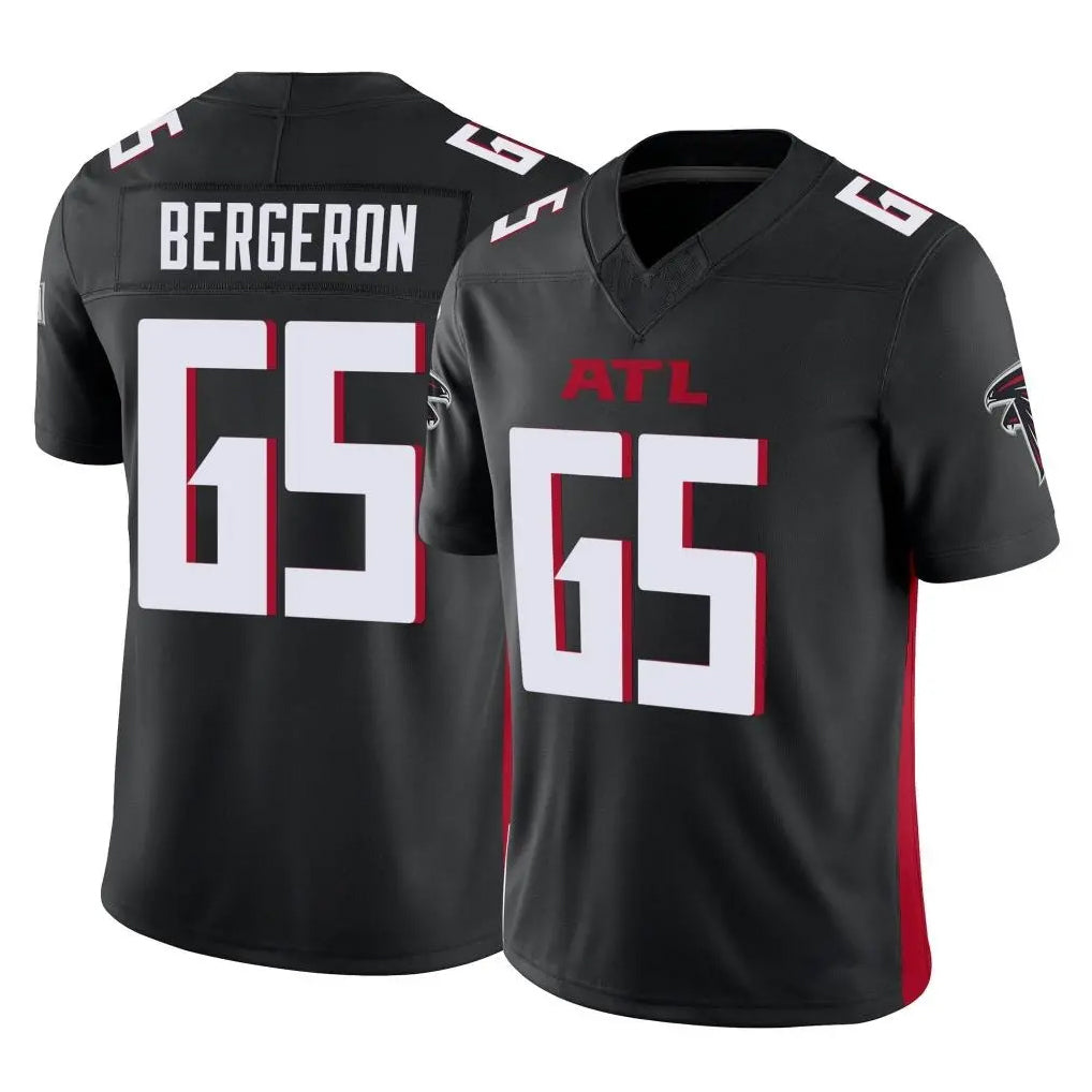 A.Falcons #65 Matthew Bergeron Player Black Vapor F.U.S.E. Limited Home Game Ldoa Stitched Jerseys