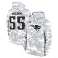 NE.Patriots #55 Jared Wilson Player Arctic Camo Salute to Service Pullover Hoodies Limited Game Ldoa Stitched Jerseys