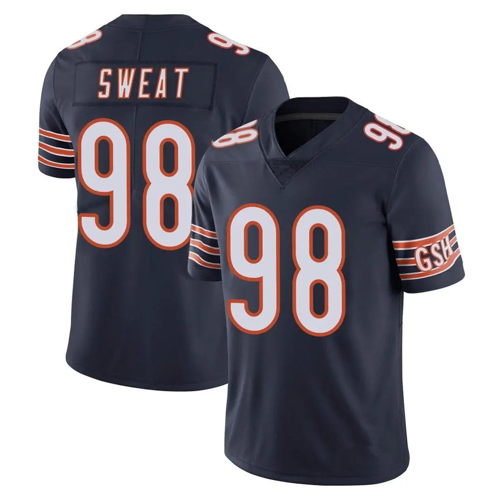 C.Bears #98 Montez Sweat Player Navy Vapor Untouchable Limited Home Game Ldoa Stitched Jerseys