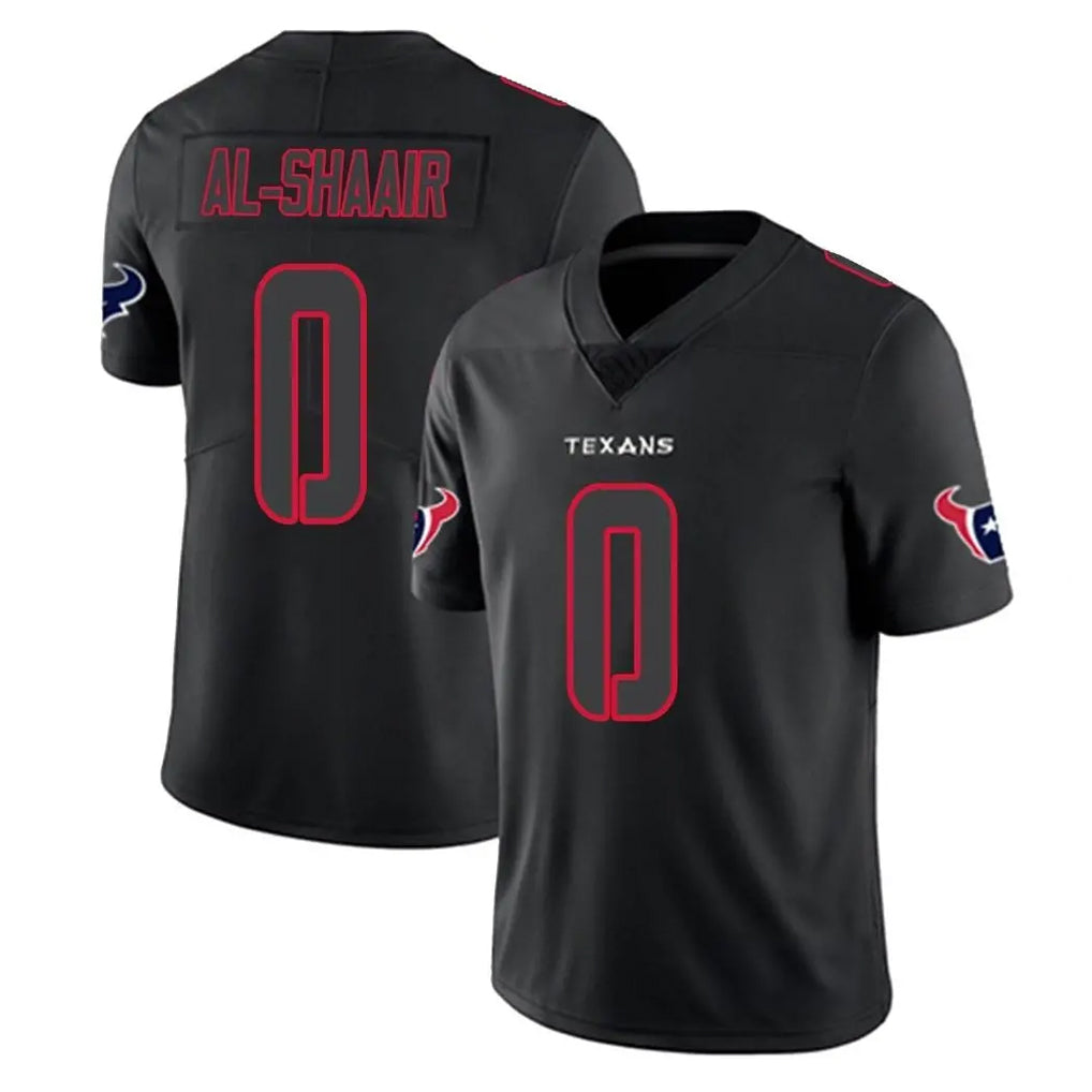 H.Texans #0 Azeez Al-Shaair Player Black Impact Limited Game Ldoa Stitched Jerseys