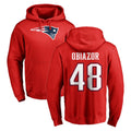 NE.Patriots #48 Namdi Obiazor Player Red LOGO Pullover Hoodies Home Game Ldoa Stitched Jerseys