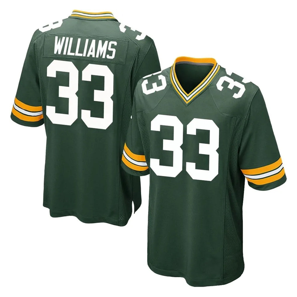 GB.Packers #33 Evan Williams Player Green Home Game Ldoa Stitched Jerseys