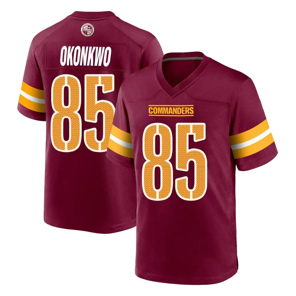 W.Commanders #85 Chig Okonkwo Player Burgundy Home Game Ldoa Stitched Jerseys