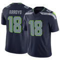 S.Seahawks #18 Elijah Arroyo Player Navy Limited Vapor F.U.S.E. Home Game Ldoa Stitched Jerseys