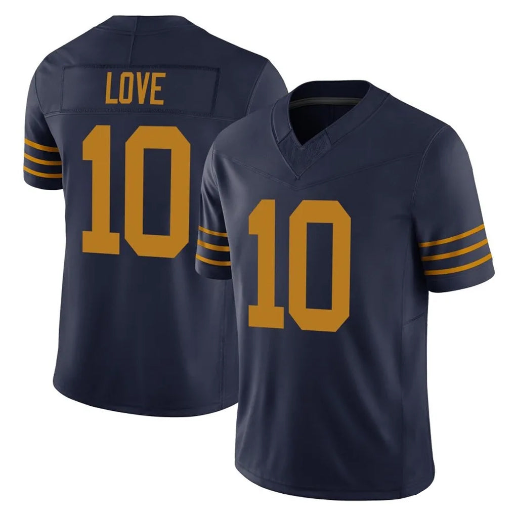 GB.Packers #10 Jordan Love Player Navy The 1923 Classic Vapor F.U.S.E. Home Game Ldoa Stitched Jerseys