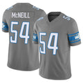 D.Lions #54 Alim McNeill Player Gray Vapor F.U.S.E. Limited Home Game Ldoa Stitched Jerseys