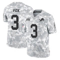 D.Lions #3 Jack Fox Player Arctic Camo Salute To Service Limited Ldoa Stitched Jerseys