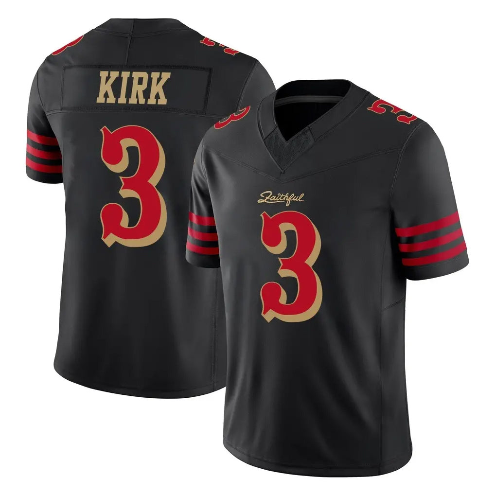 SF.49ers #3 Christian Kirk Player Black Limited Rivalries Collection Home Game Ldoa Stitched Jerseys