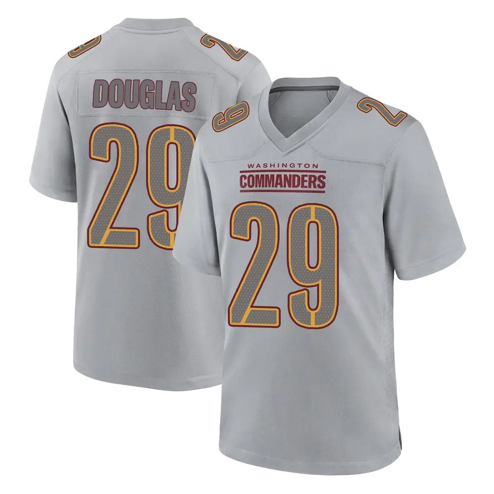 W.Commanders #29 Rasul Douglas Player Gray Atmosphere Fashion Home Game Ldoa Stitched Jerseys
