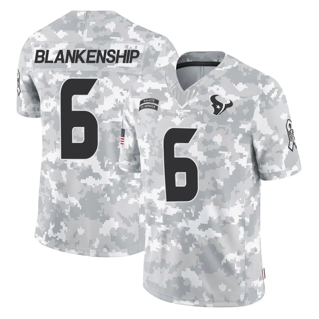 H.Texans #6 Reed Blankenship Player Arctic Camo Salute To Service Limited Game Ldoa Stitched Jerseys