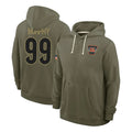 C.Bengals #99 Myles Murphy Player Olive Salute to Service Pullover Hoodies Limited Ldoa Stitched Jerseys