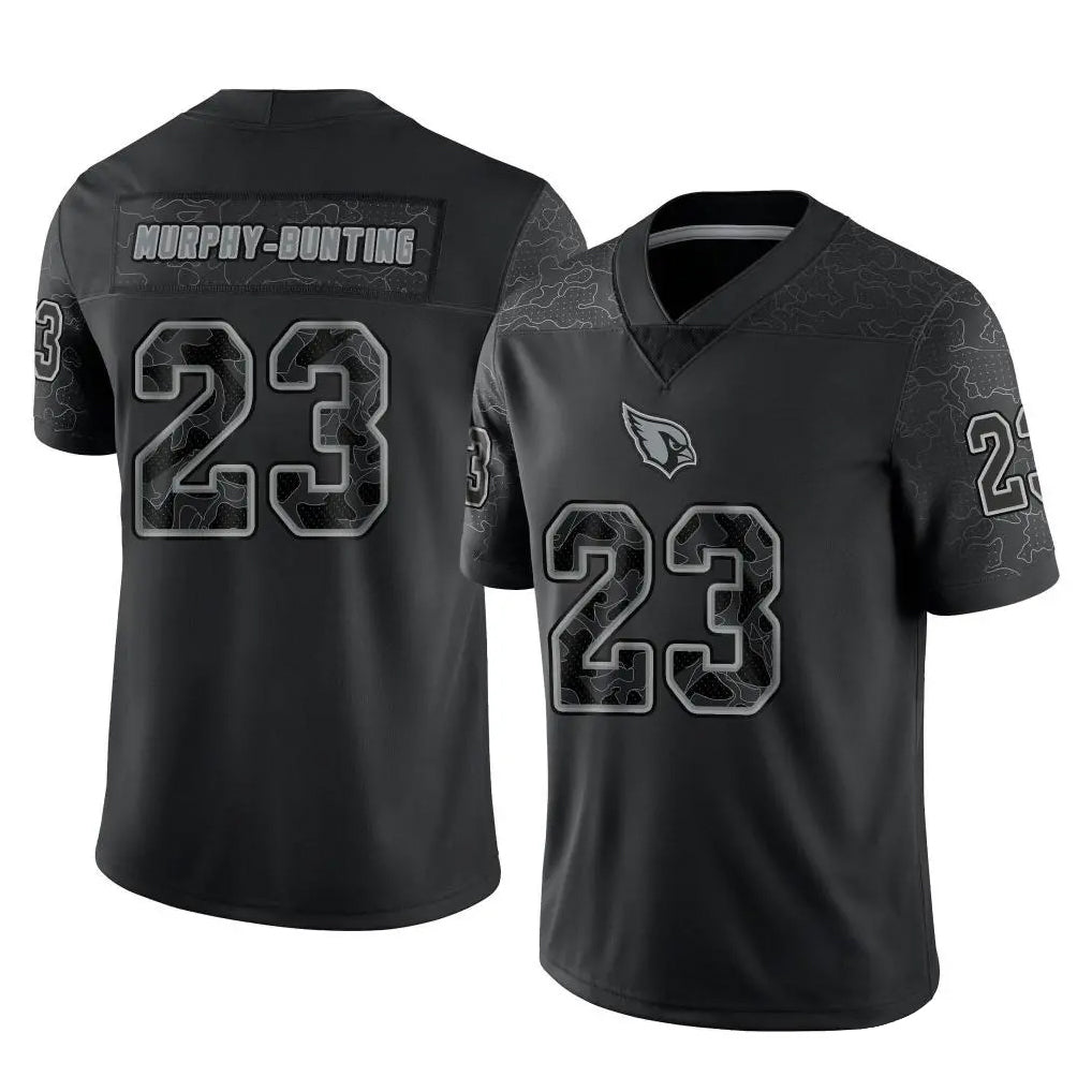 A.Cardinals #23 Sean Murphy-Bunting Player Black RFLCTV Limited Home Game Ldoa Stitched Jerseys