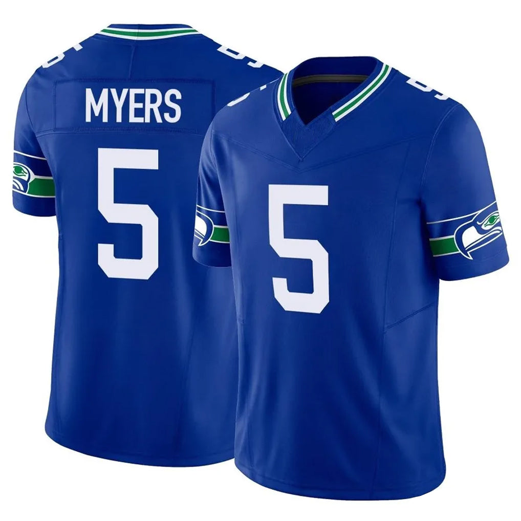 S.Seahawks #5 Jason Myers Player Royal Limited Throwback Vapor F.U.S.E. Home Game Ldoa Stitched Jerseys
