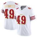 SF.49ers #49 The Faithful Player White 2025 Rivalries Collection Game Limited Ldoa Stitched Jerseys