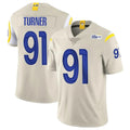 LA.Rams #91 Kobie Turner Player Bone Limited Vapor Home Game Ldoa Stitched Jerseys