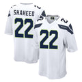 S.Seahawks #22 Rashid Shaheed Player White Home Game Ldoa Stitched Jerseys