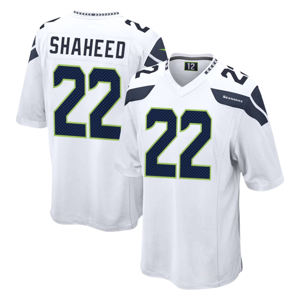 S.Seahawks #22 Rashid Shaheed Player White Home Game Ldoa Stitched Jerseys